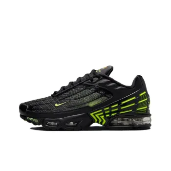 Nike Air Max Plus Cushioning Anti-Slip And Wear-Resistant Low-Top Running Shoes Women's Black Green