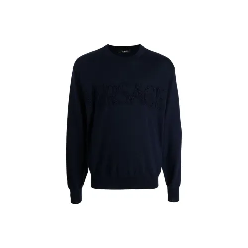 VERSACE Sweaters Men Blue