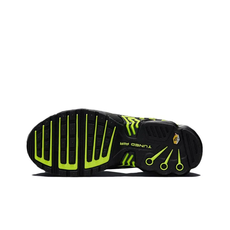 Nike Air Max Plus Cushioning Anti-Slip And Wear-Resistant Low-Top Running Shoes Women's Black Green-5
