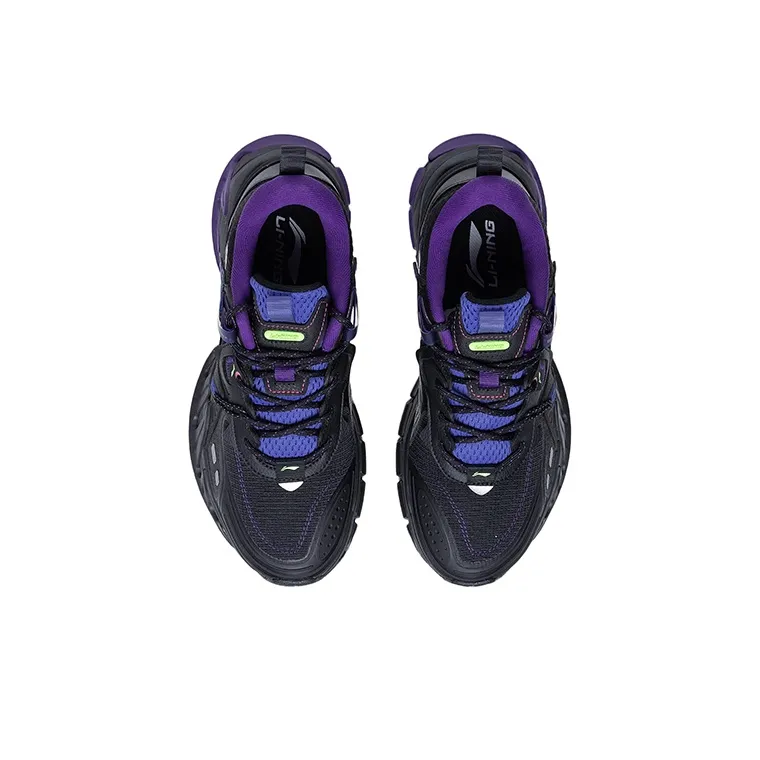 LiNing Prowler V2 Cushioning Low Top Running Shoes Men's Black-3