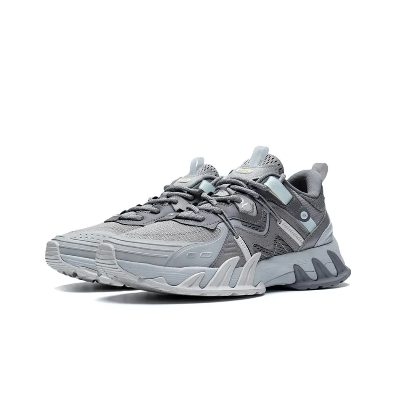 LiNing Prowler V2 Cushioning Anti-Slip And Wear-Resistant Low-Top Running Shoes Men's Frost Gray-2