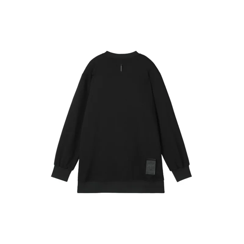 NORVINCY Loose Fit Casual Outerwear Solid Color Sweatshirt Unisex-1