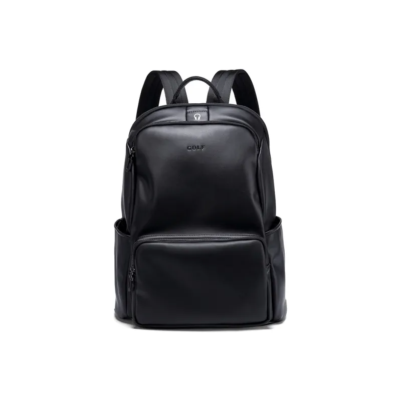 GOLF Leather Backpack Tubas Men's Black-1