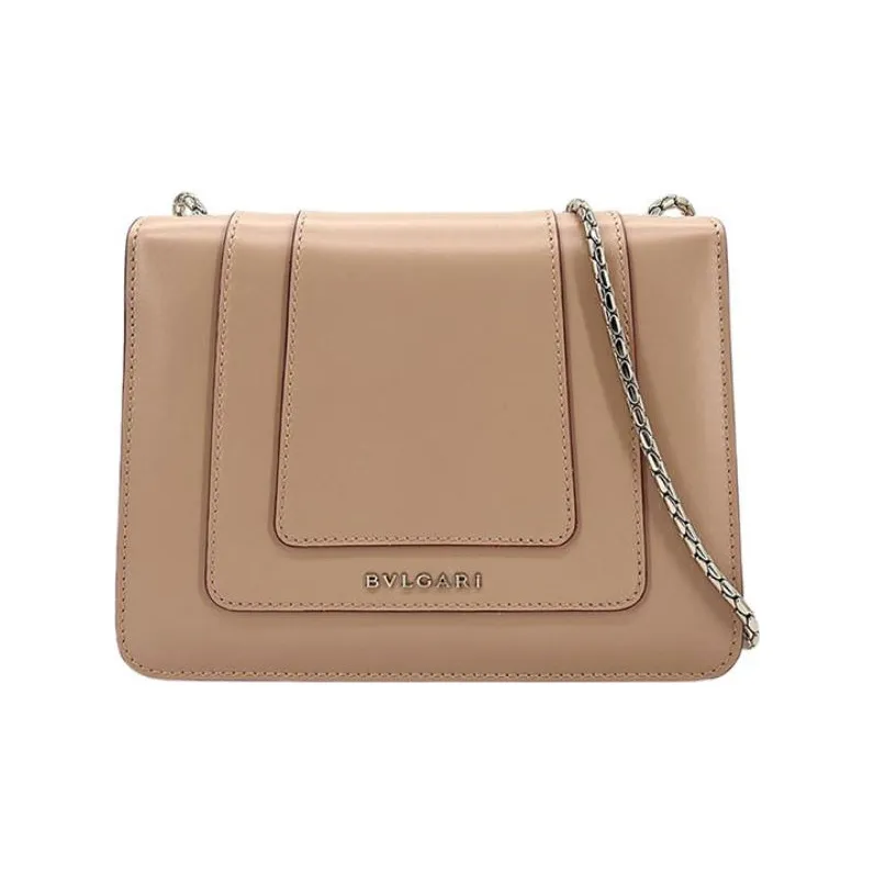 BVLGARI Serpenti Forever Calfskin Crossbody Bag Trumpets Women's Ecru-2
