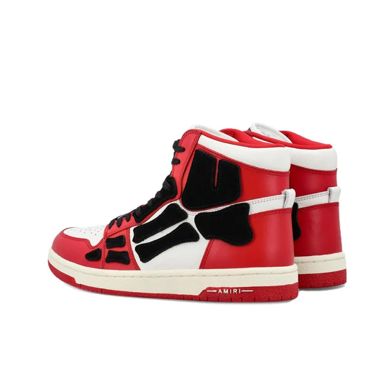 AMIRI Skel Top Hi Red White-3