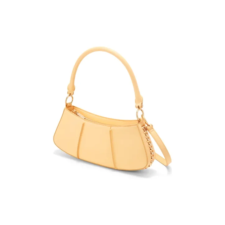 CHARLES&KEITH PU Shoulder Bag Women's Yellow/Chocolate/Black-13