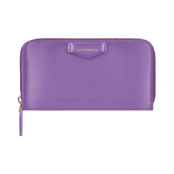 GIVENCHY Antigona Cow Leather Wallet Women's Electric Purple