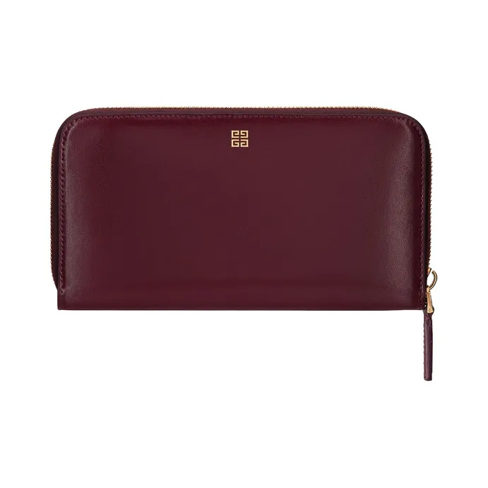 Givenchy Antigona Cow Leather Wallet Women's Burgundy-1