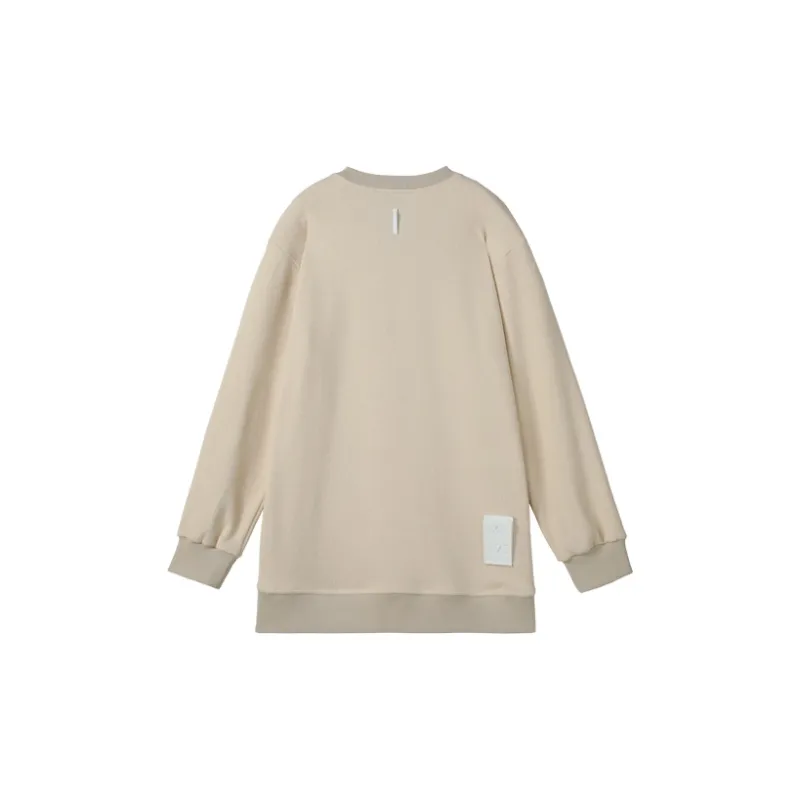 NORVINCY Loose Fit Casual Outerwear Solid Color Sweatshirt Unisex-7
