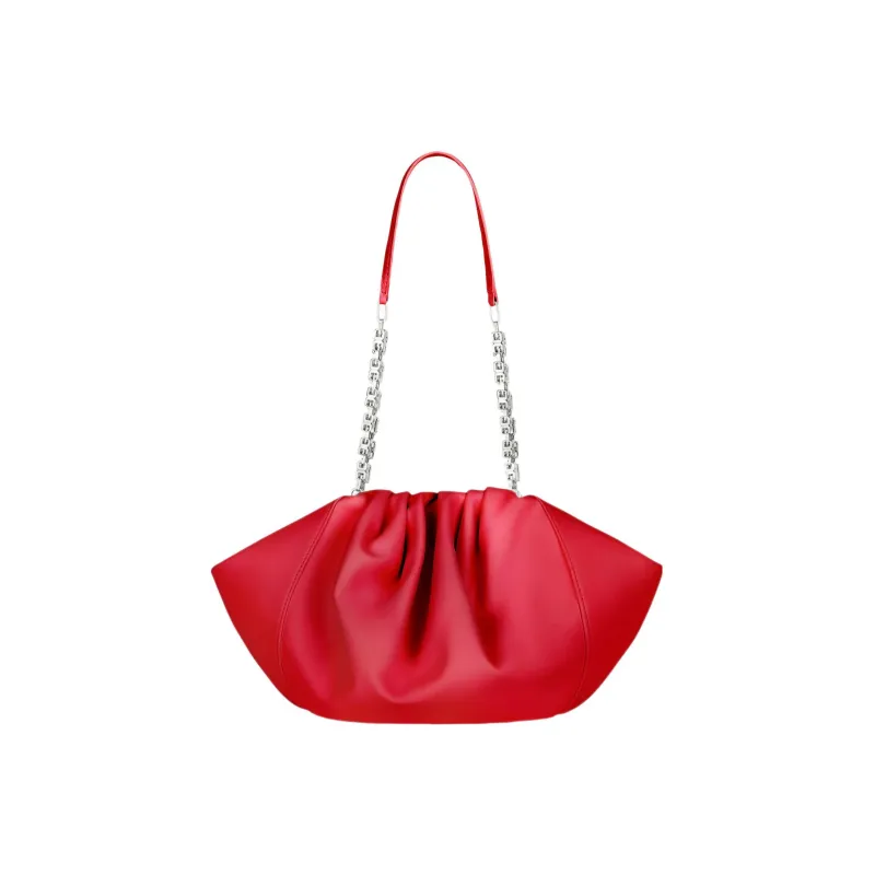 Givenchy Cow Leather Handbag Shoulder Bag Women's Red-1