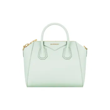 GIVENCHY Antigona Calfskin Shoulder Bag Crossbody Bag Handbag Small Size Women's Light Green