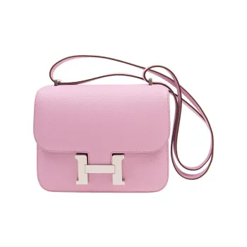 HERMES Constance Epsom Leather Shoulder Bag Crossbody Bag Mini Women's X9 Mauve Sylvestre Silk Gourd Purple