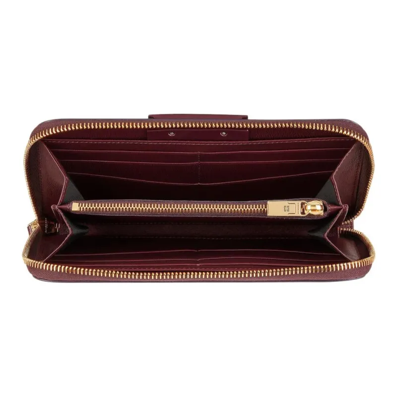 Givenchy Antigona Cow Leather Wallet Women's Burgundy-3