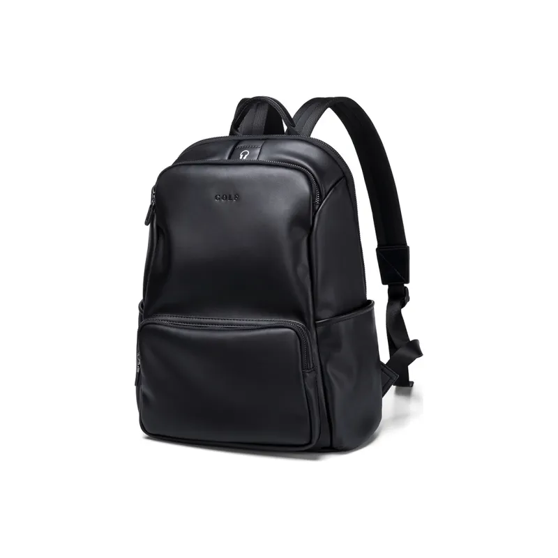 GOLF Leather Backpack Tubas Men's Black-0