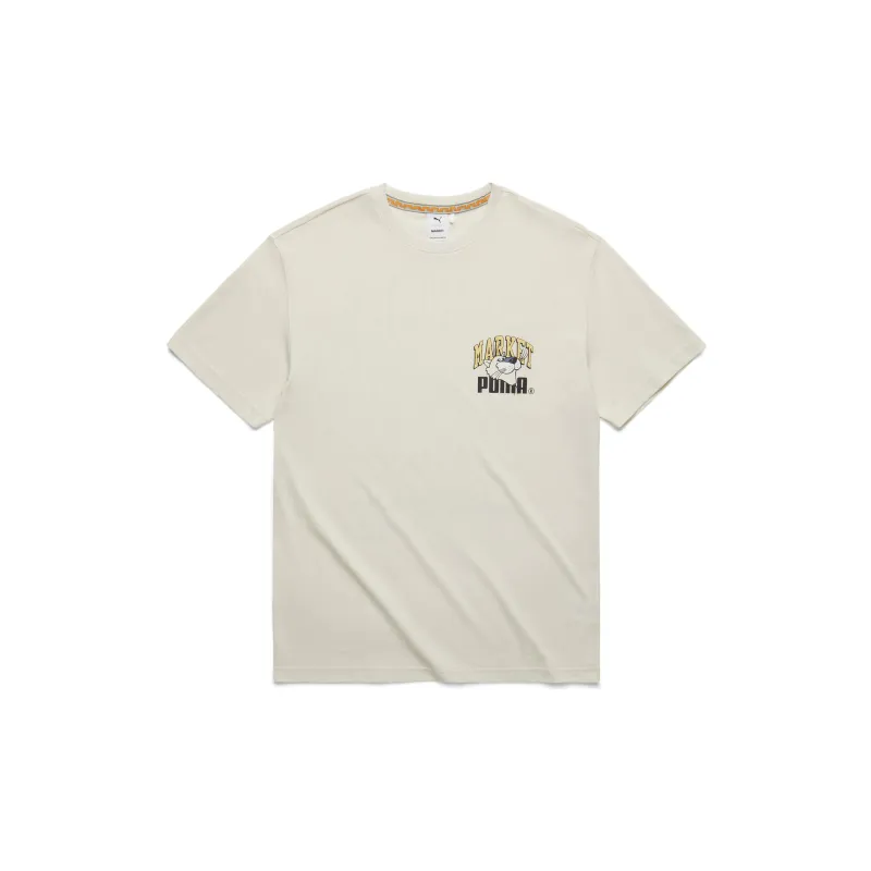 PUMA Set-in Sleeve T-Shirt Men's Khaki-0