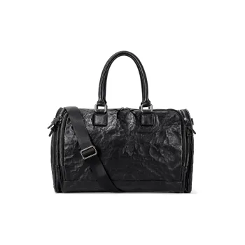 Ace Paul Cow Leather Shoulder Bag Crossbody Bag Handbag Medium Size Men's Black