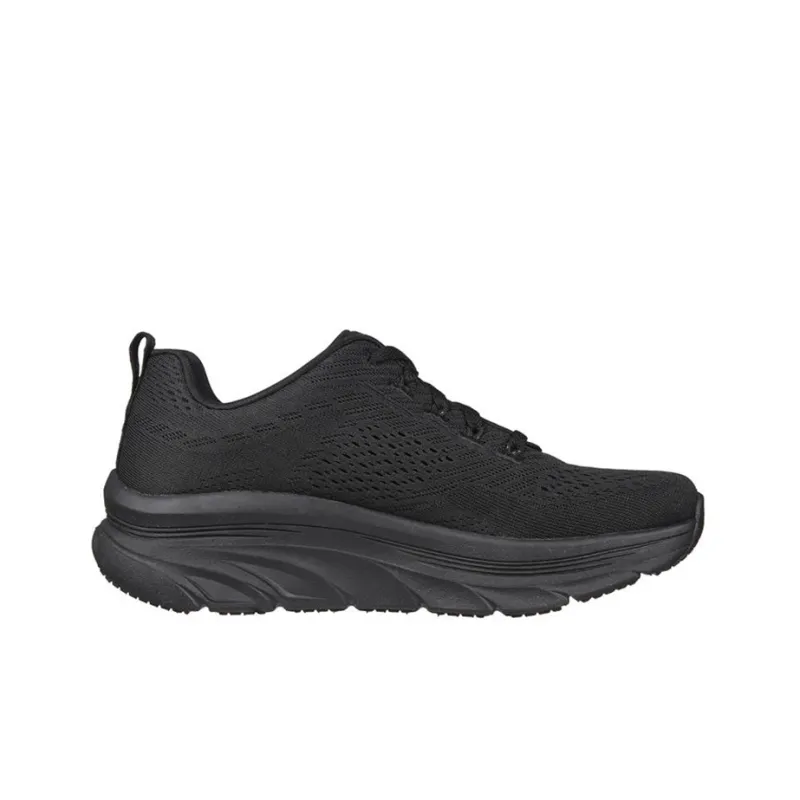 Skechers D'lux Walker Cushioning Anti Slip And Wear Resistant Low Top Casual Shoes Women's All Black-1