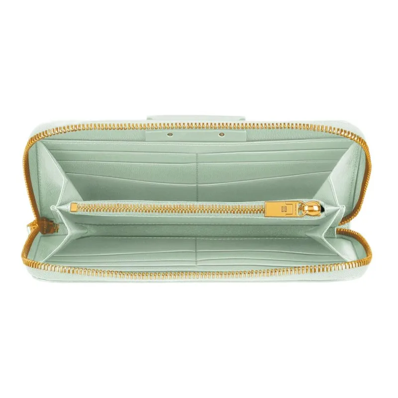 Givenchy Antigona Cow Leather Wallet Women's Light Green-3