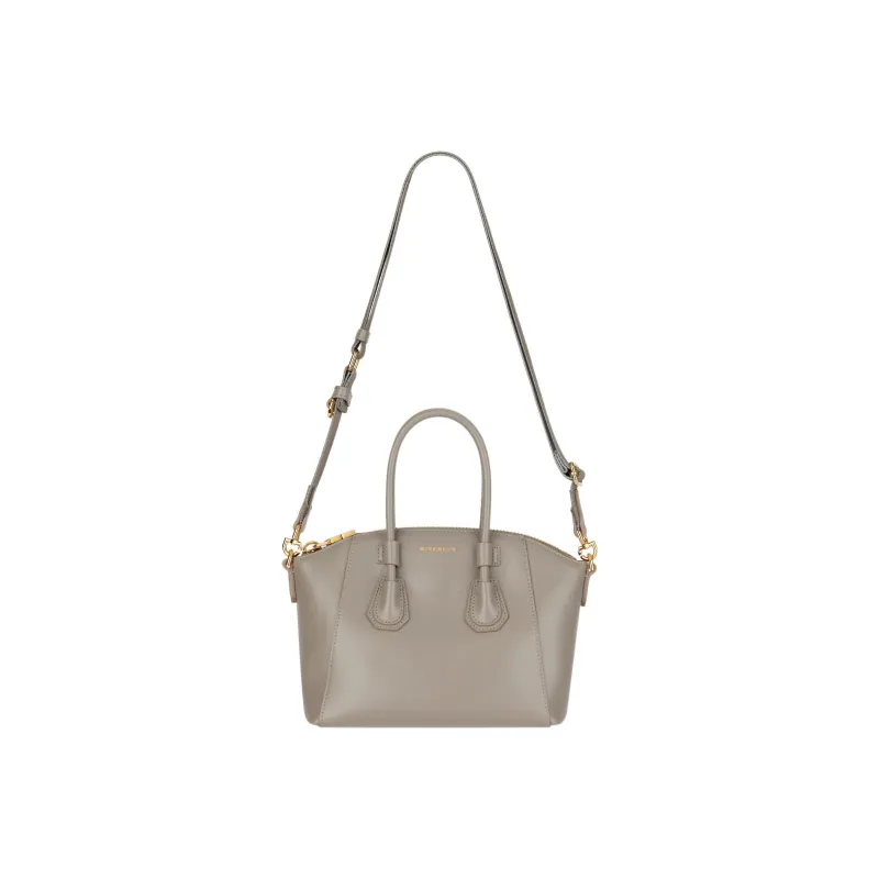 GIVENCHY Antigona Smooth Calf Leather Shoulder Bag Crossbody Bag Handbag Mini Women's Gray-3