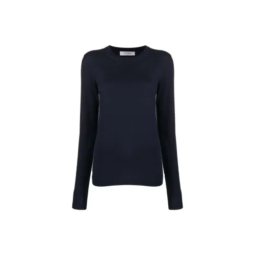 Valentino Cashmere Sweaters Women's Navy Blue