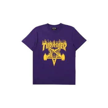 Thrasher FW22 T Shirt Japan Version Unisex Purple