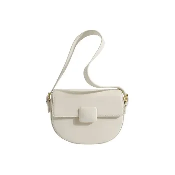 JANE KLAIN PU Portable Crossbody Bag, Shoulder Bag Women's Ecru/Black/Caramel