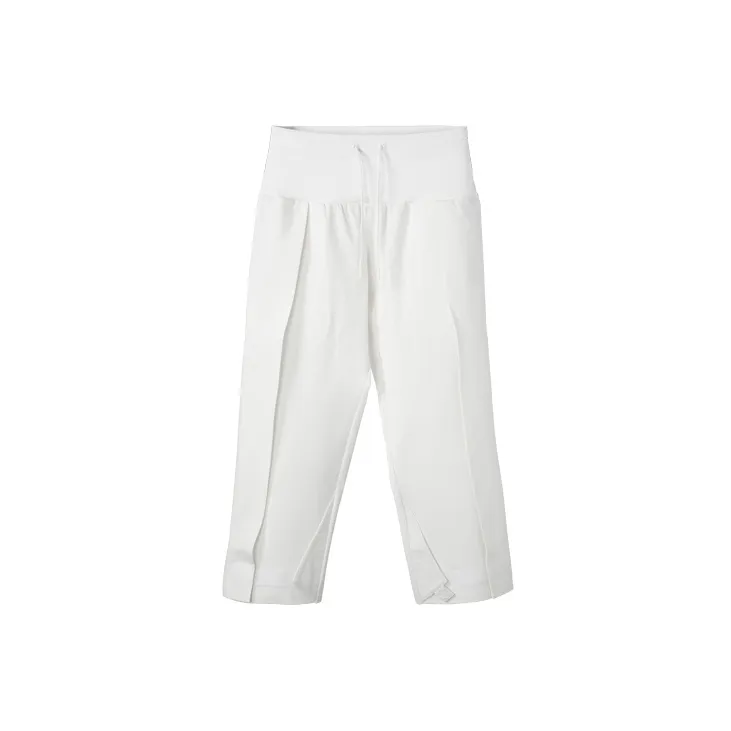NORVINCY Thermal Breathable Waist Cinching Elastic Waistband Solid Color Casual Pants Unisex-6