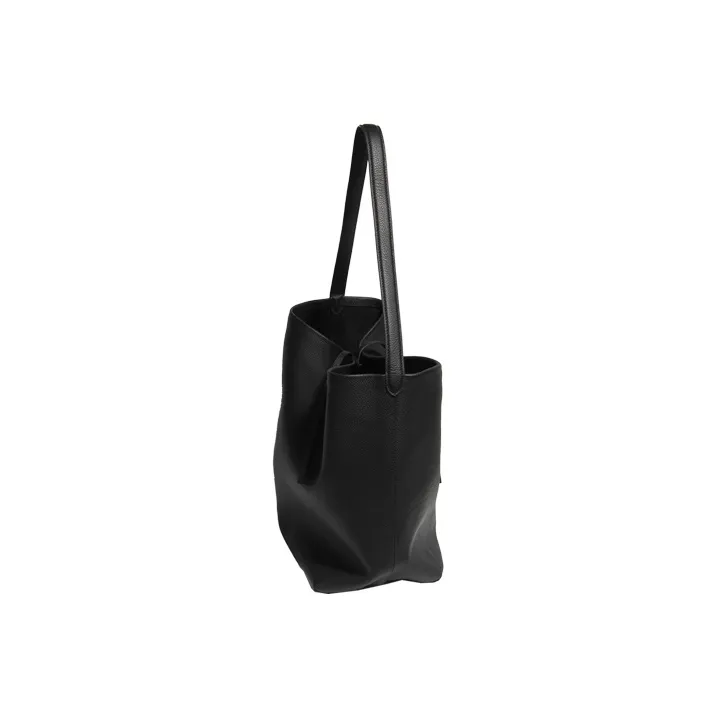 YOCAMU Genuine Leather Tote Bag Shopping Bag Bucket Bag Shoulder Bag Large Size Women's Black Khaki White-1