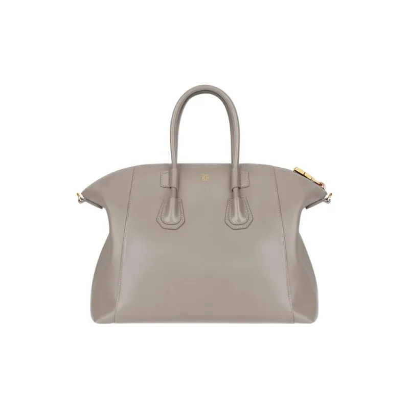 GIVENCHY Antigona Calfskin Shoulder Bag Crossbody Bag Handbag Small Size Women's Gray-2