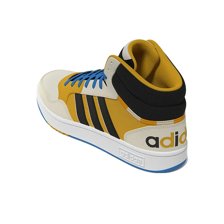 Adidas Hoops 3.0 Mid 'Creamwhite Yellow Blue'-3