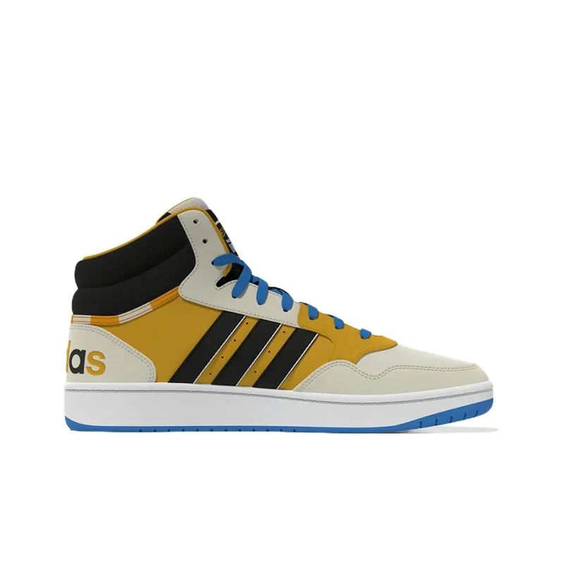 Adidas Hoops 3.0 Mid 'Creamwhite Yellow Blue'-1