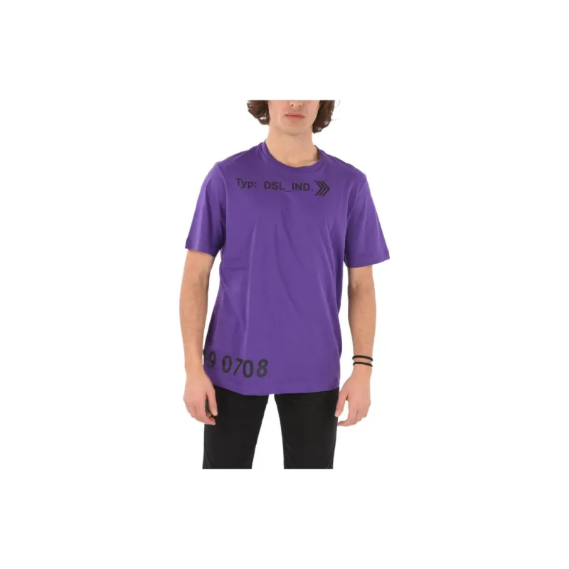DIESEL T-Shirts Men Purple-0
