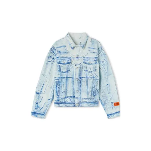 HERON PRESTON Overdyed Button-up Shirt Jacket