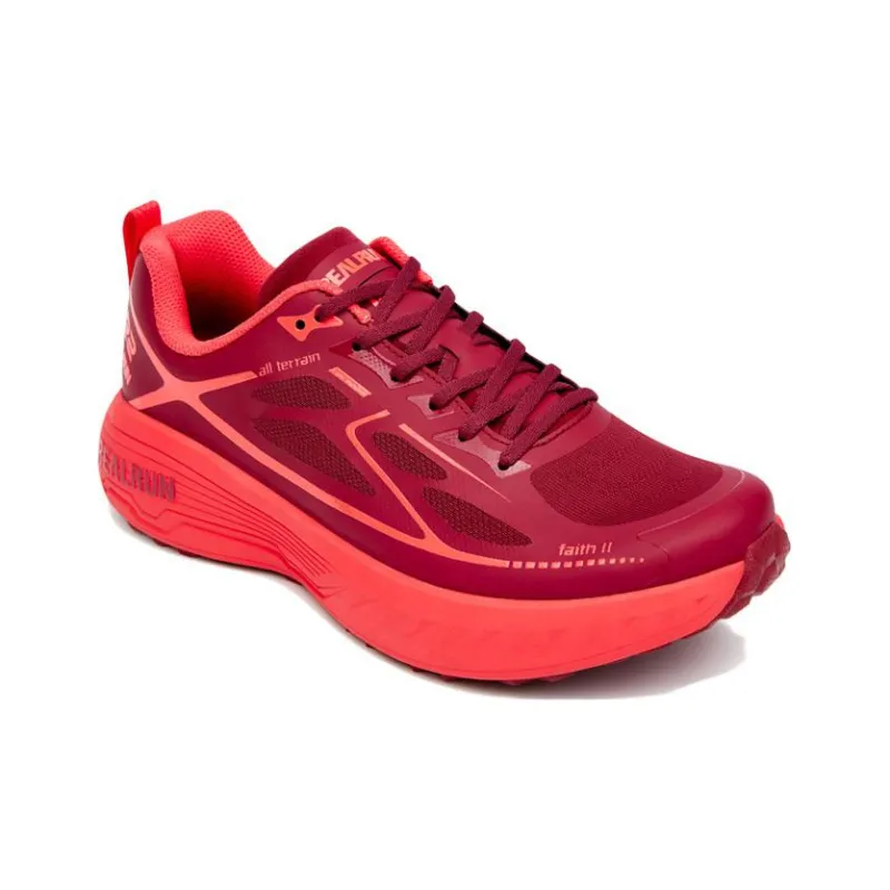 R2 REALRUN Faith 2 Low Top Running Shoes Unisex Red Trail Running-2