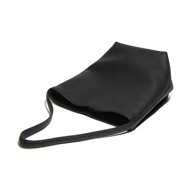 YOCAMU Top Grain Cow Leather Tote Bag, Shopping Bag, Bucket Bag, Shoulder Bag Women's Khaki/Black/White-6