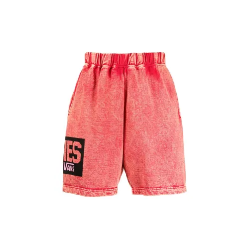 Aries X Vans Casual Shorts Men Red