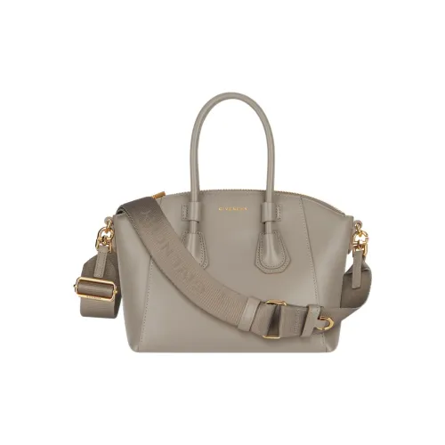 GIVENCHY Antigona Smooth Calf Leather Shoulder Bag Crossbody Bag Handbag Mini Women's Gray