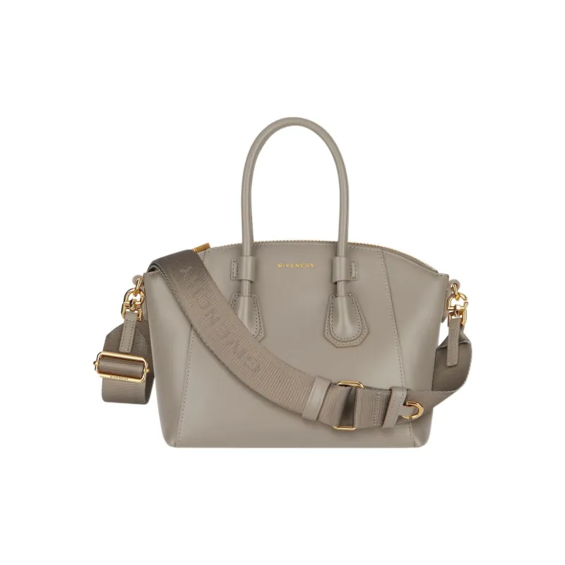 GIVENCHY Antigona Smooth Calf Leather Shoulder Bag Crossbody Bag Handbag Mini Women's Gray-0
