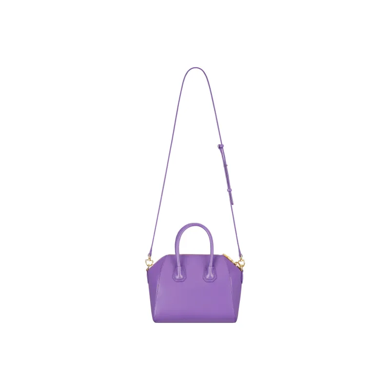 Givenchy Antigona Calfskin Shoulder Bag, Crossbody Bag, Handbag Mini Women's Purple-2