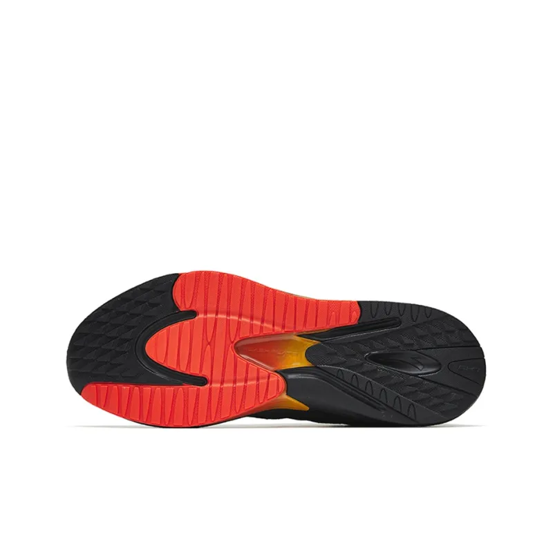 Anta Rocket 4.0 Cushioned Anti-Slip Wear-Resistant Breathable Lightweight Low-Top Running Shoes Men's Black Orange-5