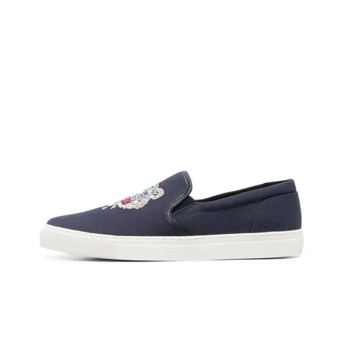 KENZO Skateboard Shoes Men Low-Top Blue