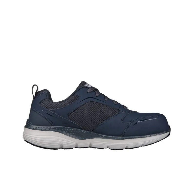 Skechers ARCH FIT SR Cushioning Anti-Slip And Wear-Resistant Low-Top Casual Shoes Men's Blue Gray-1