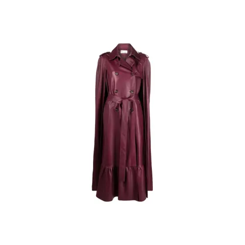 Valentino Trench Coats Women's Red