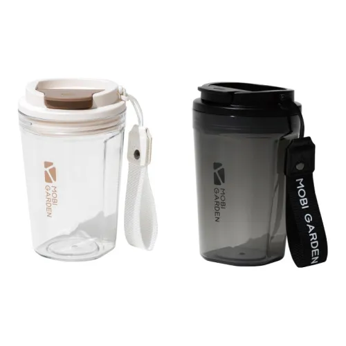 MOBI GARDEN Couple Water Cup Coffee Cup Travel Portable Cup Co-Polyester Tritan Approx. 400ml