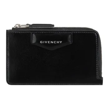 Givenchy Antigona Cow Leather Card Holder Women's Black
