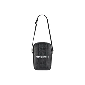 Givenchy Embossed Logo Vertical Bag Small Black/White