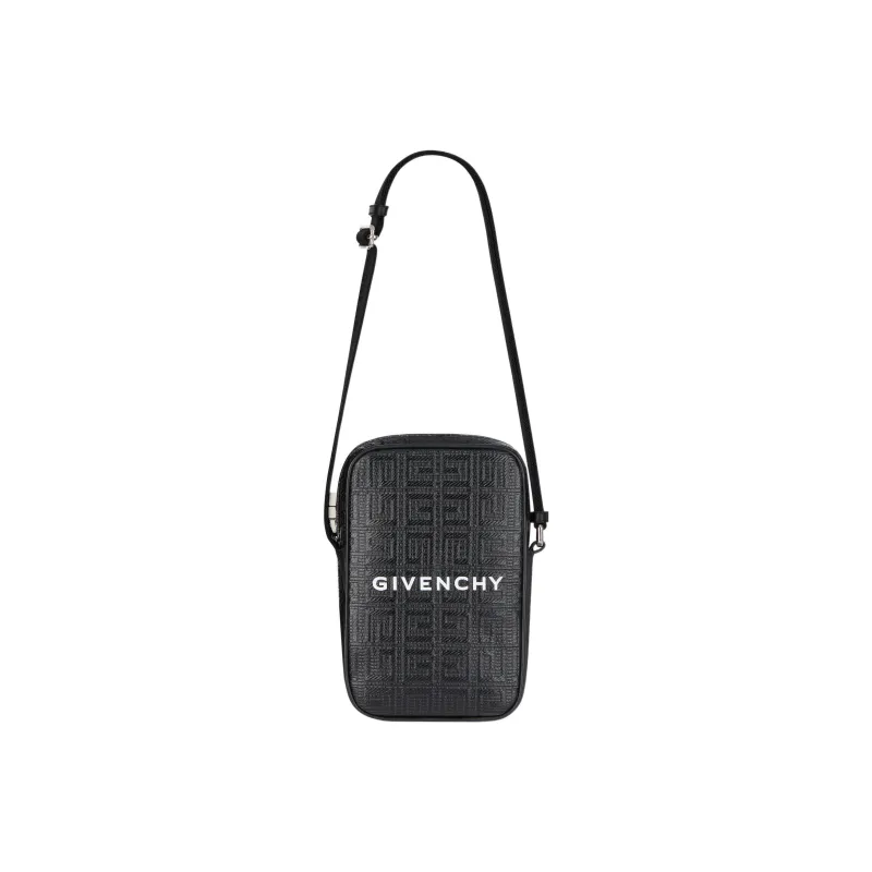 Givenchy Embossed Logo Vertical Bag Small Black/White-0