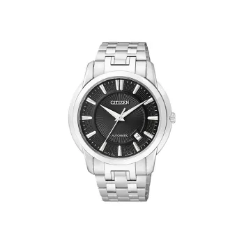 CITIZEN Automatic Mechanical Movement Stainless Steel Watchband Watch Men's Watches Black Dial