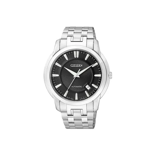 CITIZEN Automatic Mechanical Movement Stainless Steel Watchband Watch Men's Watches Black Dial