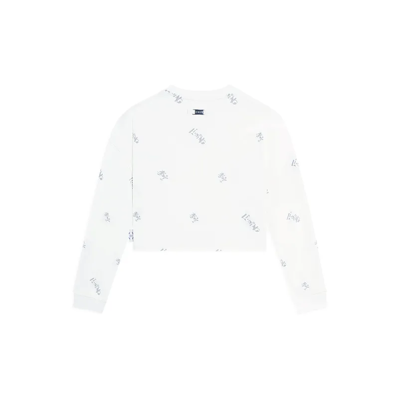 LiNing Crop Tops Women's Ivory-1